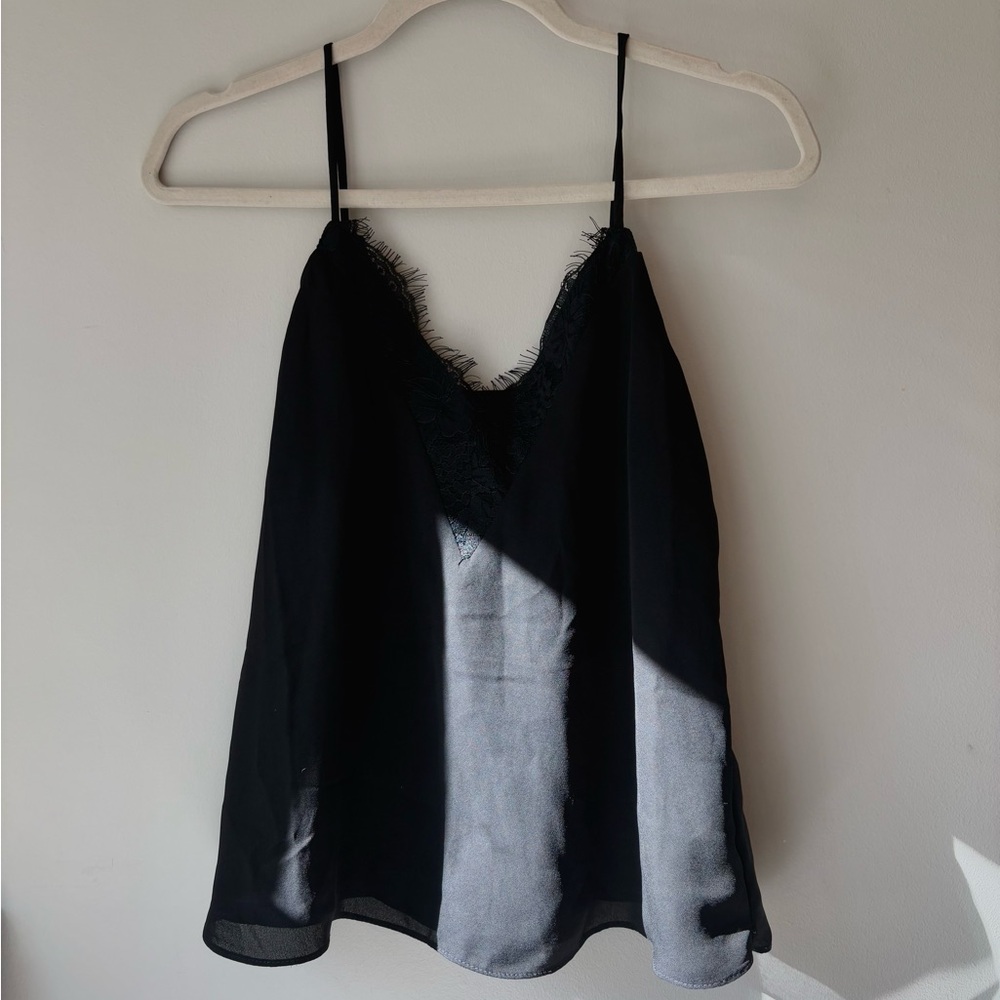 black lace going out top